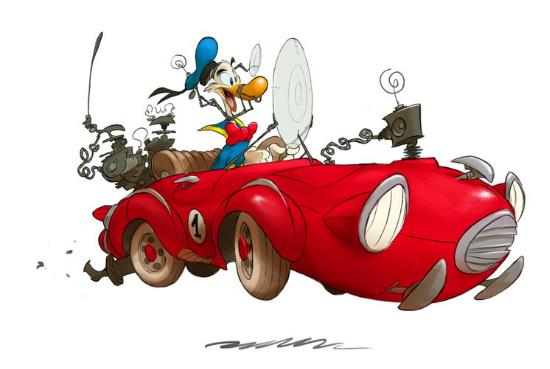Donald Duck neu interpretiert im Karikaturmuseum Krems
