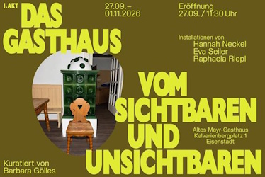 „Das Gasthaus“ macht ehemaligen Wirtshausraum zum Ausstellungsort